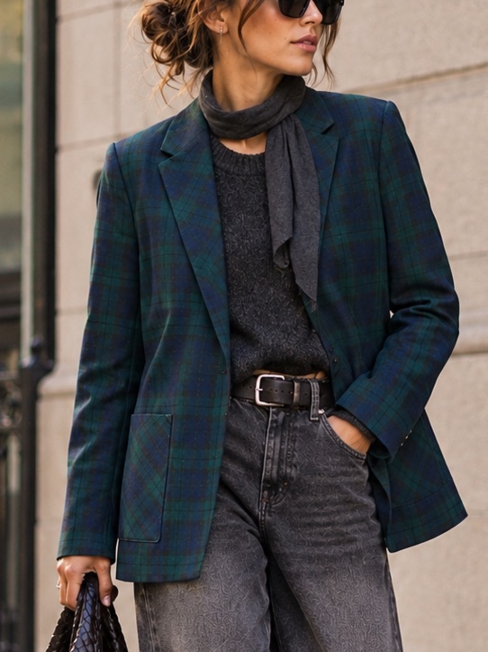 BlackMilk Clothing Tartan Plaid Blazer AU 8 / US 4